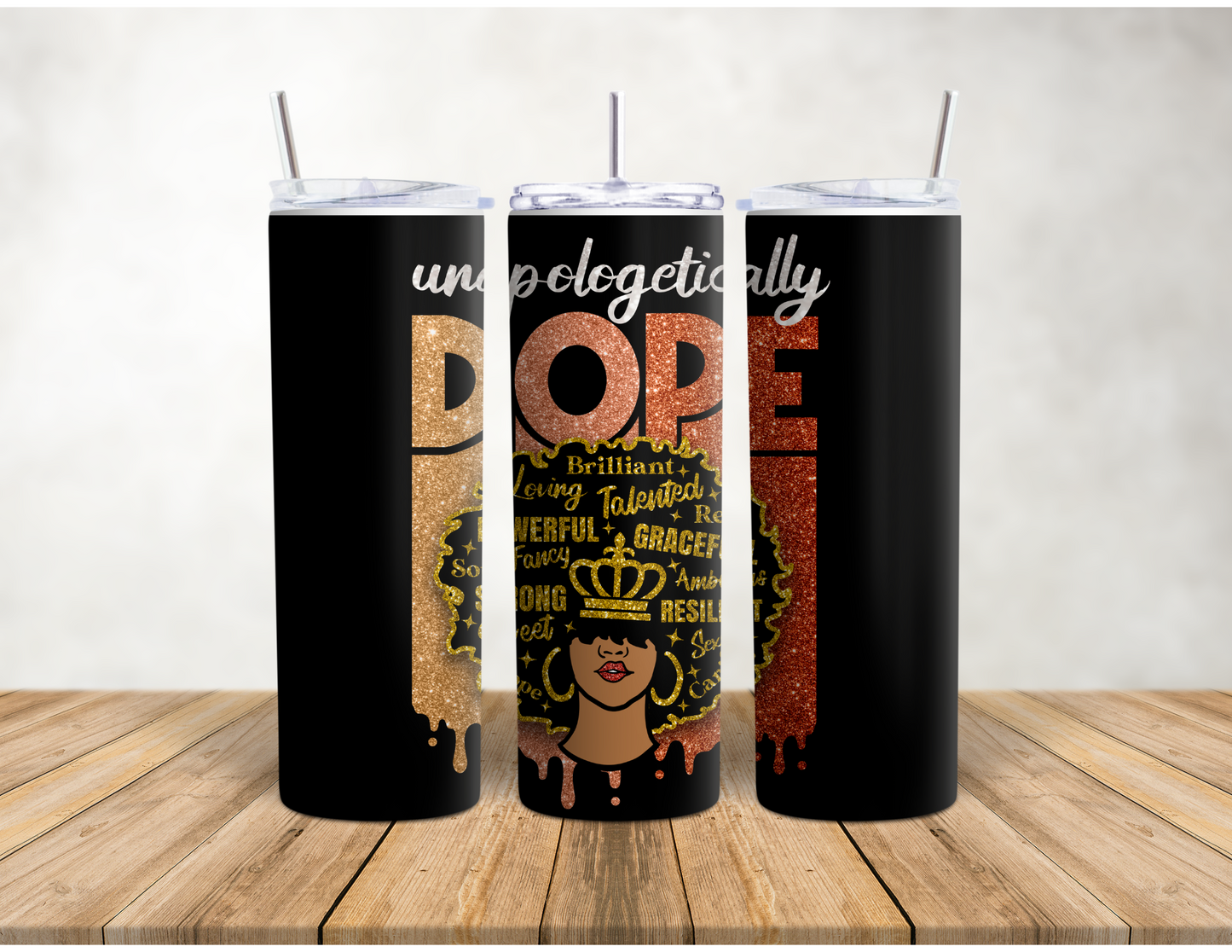 Unapologetically DOPE Afro 20 oz Tumbler