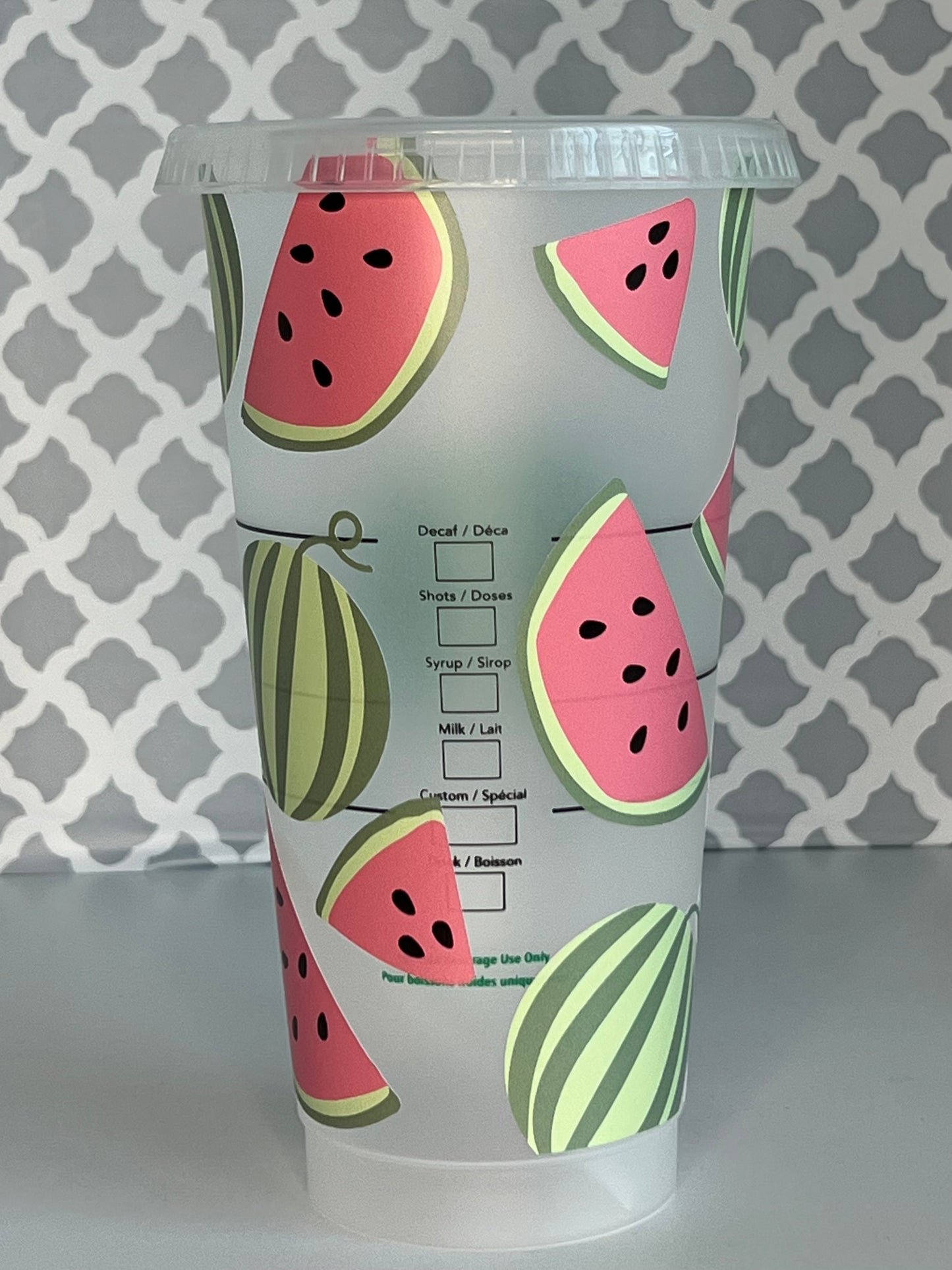 WATERMELON 24 oz Starbucks Reusable Cold Cup