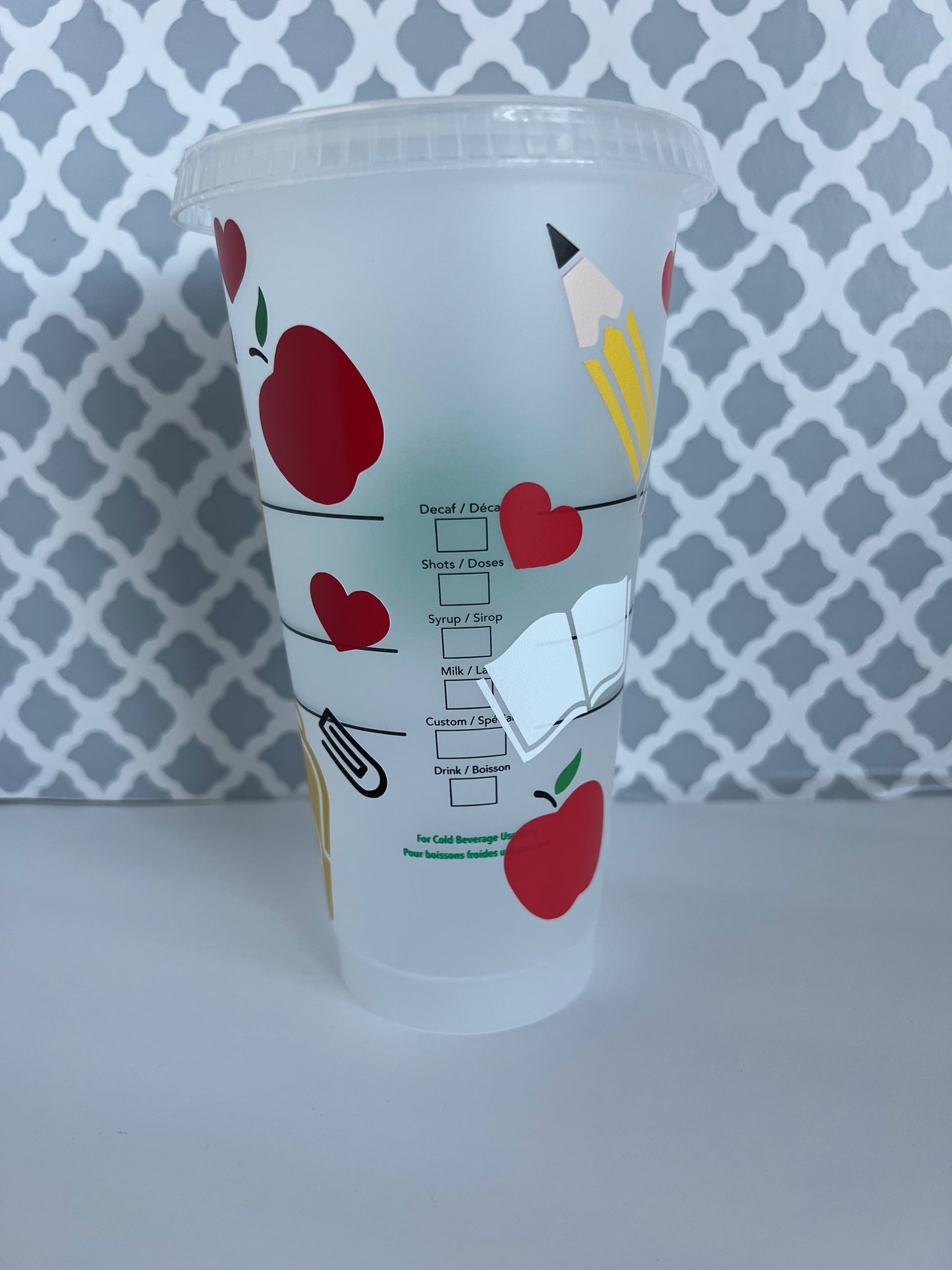 TEACH LOVE INSPIRE Starbucks Cold Cup 24 oz