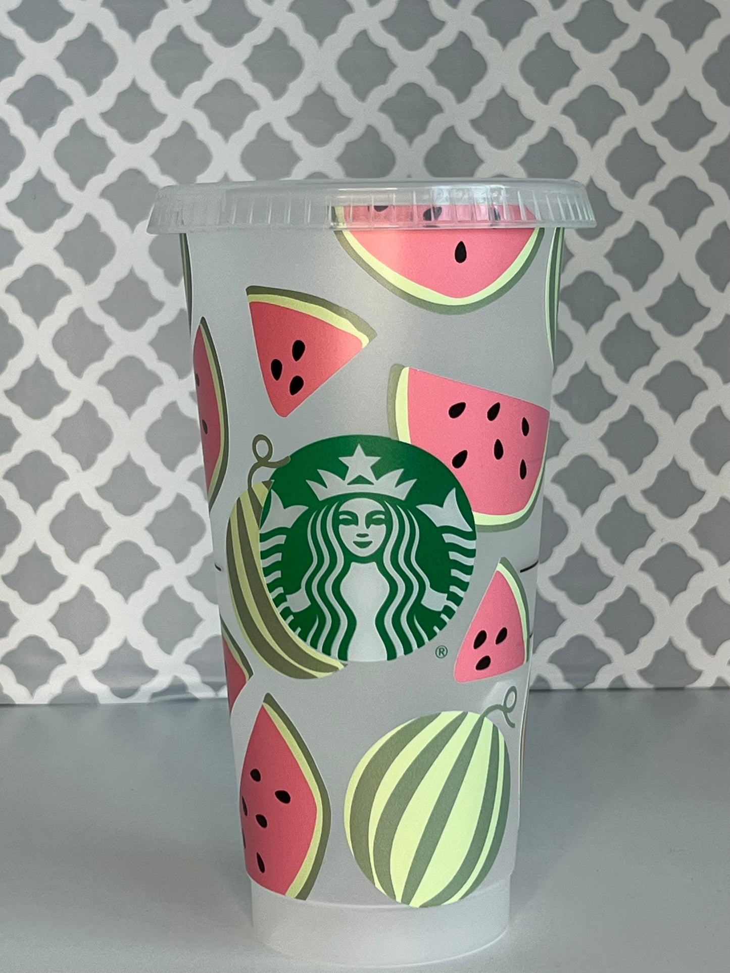 WATERMELON 24 oz Starbucks Reusable Cold Cup