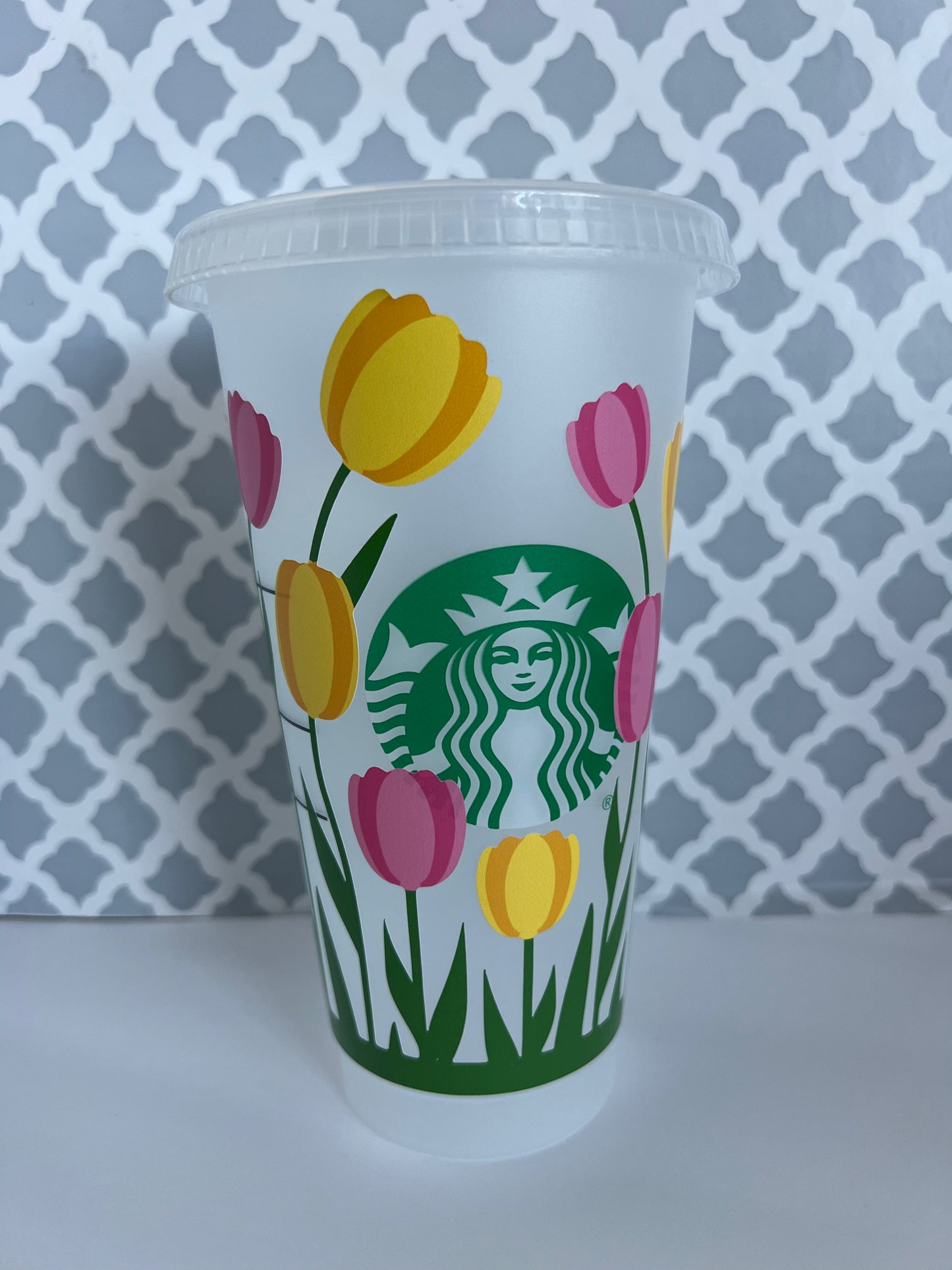 TULIPS Starbucks Cold Cup 24oz