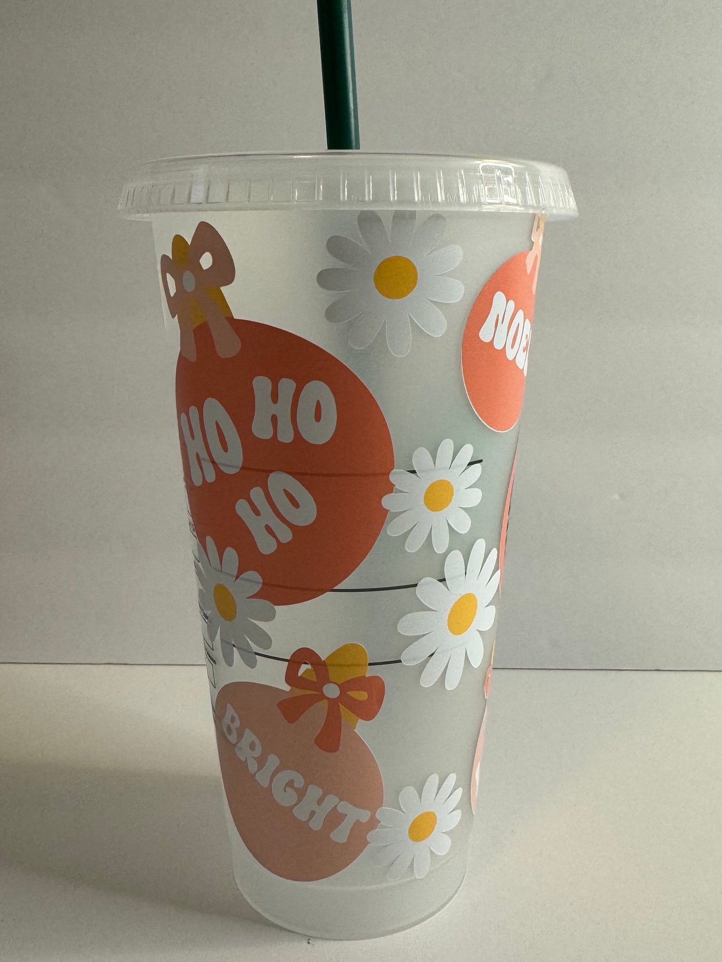 PINK ORNAMENTS 24 oz Starbucks Reusable Cold Cup