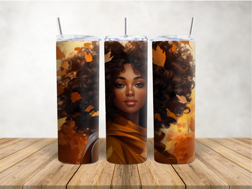 Autumn Afro American Woman 20 oz Tumbler