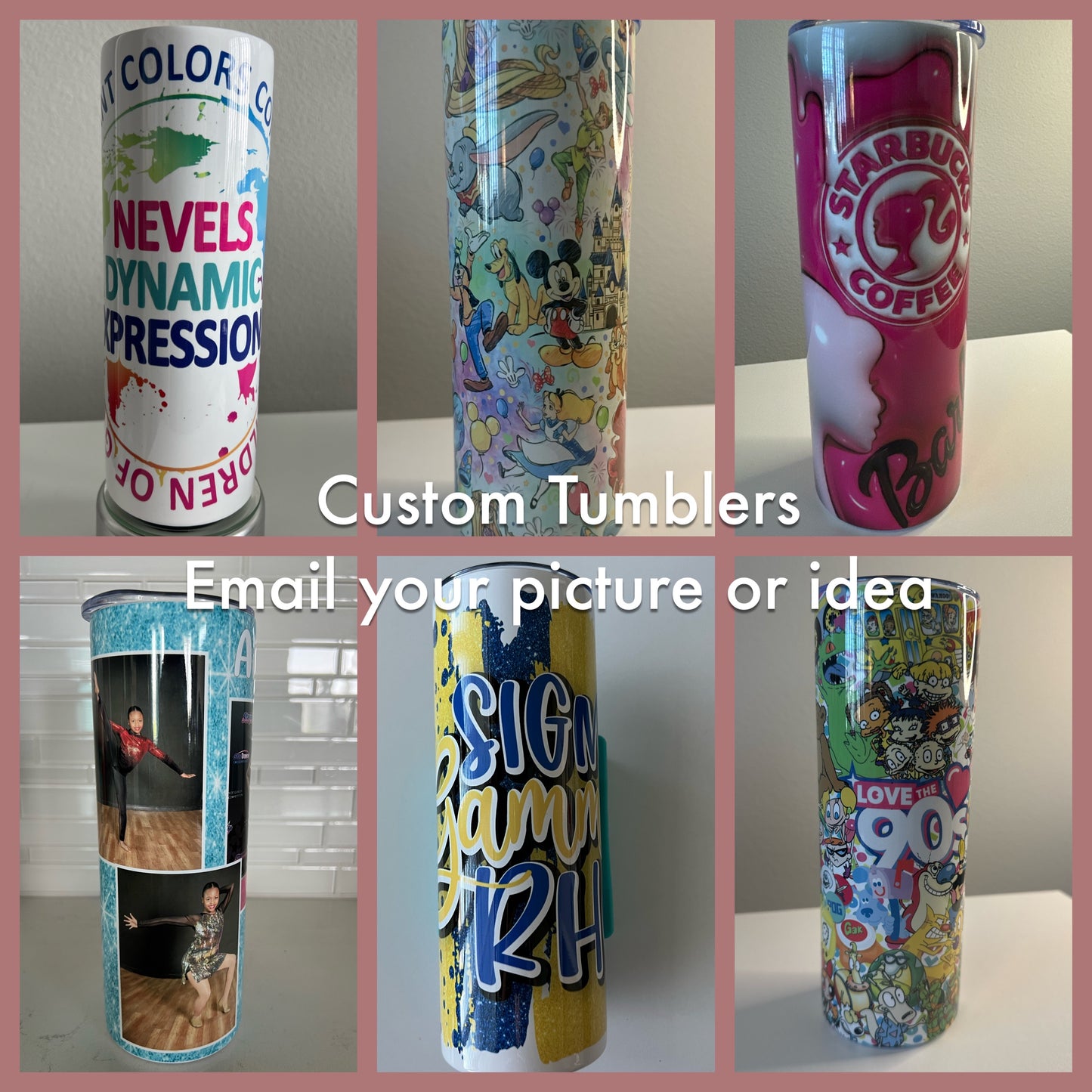 Custom 20 ounce Sublimation Tumbler