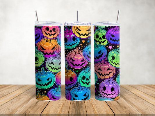 Neon Jack o Lanterns 20 oz Tumbler