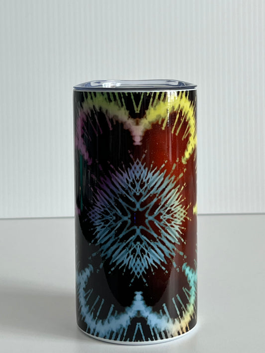 Neon Flower Sketch 12oz Tumbler