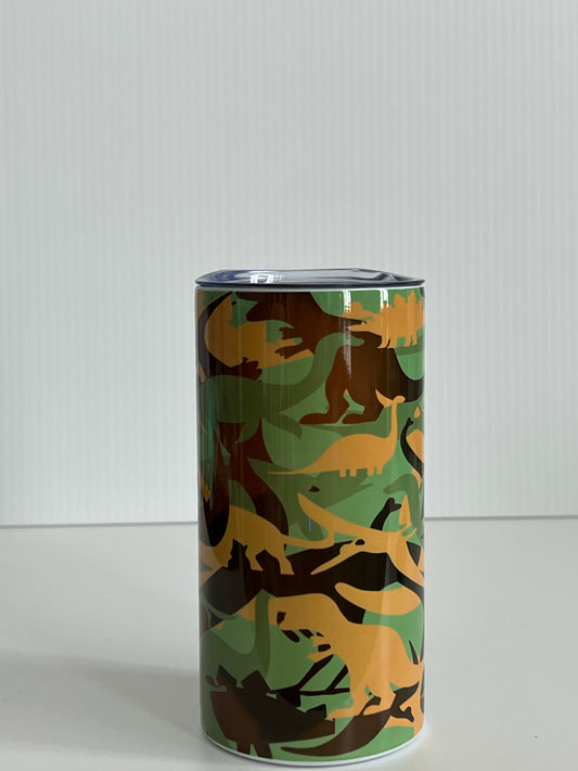 Camo Dinosaur 12oz Tumbler